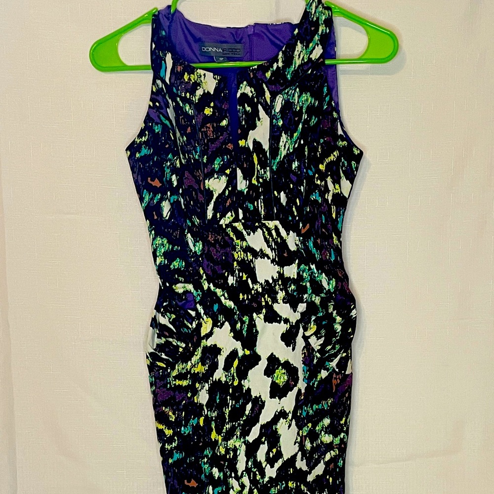 Donna Ricco Colorful Animal Print Dress 6p